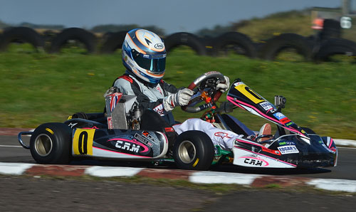 Connor Mills in his MiniMax kart